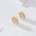 Aro grueso con circonitas goldfield