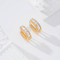 Aro con piedra blanca goldfield