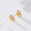 Aro doble barra circonitas goldfield