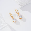 Pendientes de aro con circonita goldfield