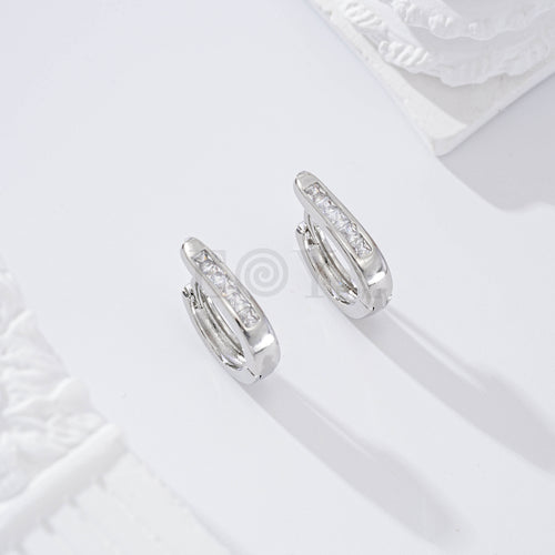 Aro con barra circonitas gold-filled