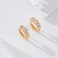 Aro con circonitas redondas goldfield