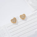 Pendientes corazón circonita goldfield