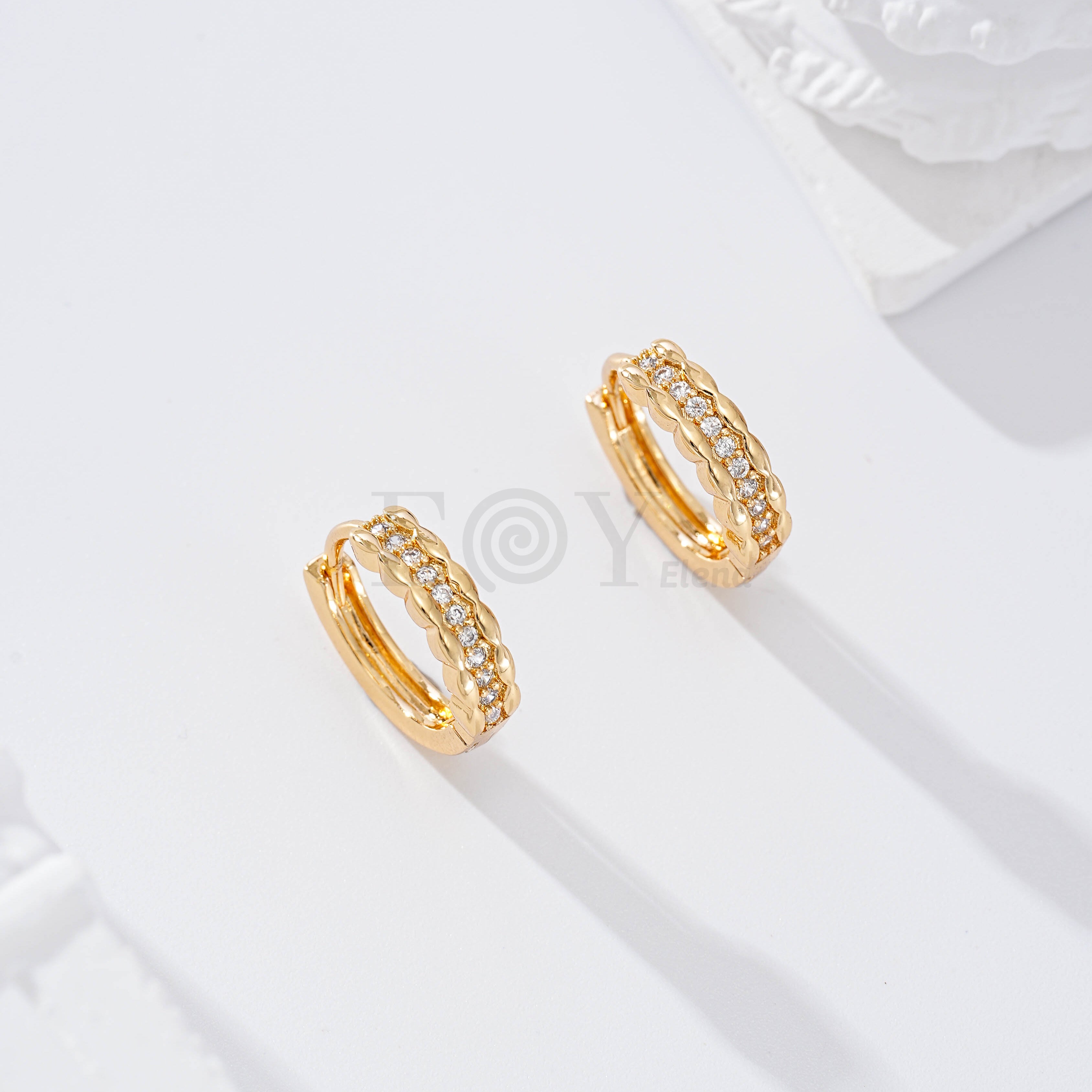 Aro con circonitas goldfield