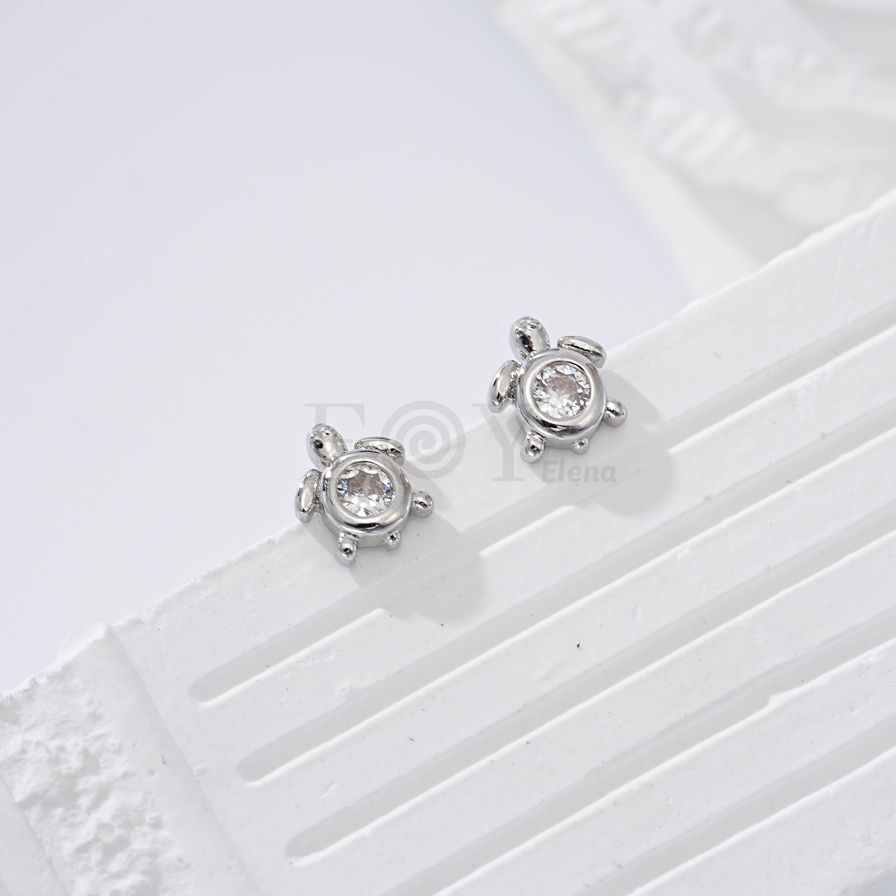 Pendientes tortuga circonita goldfield