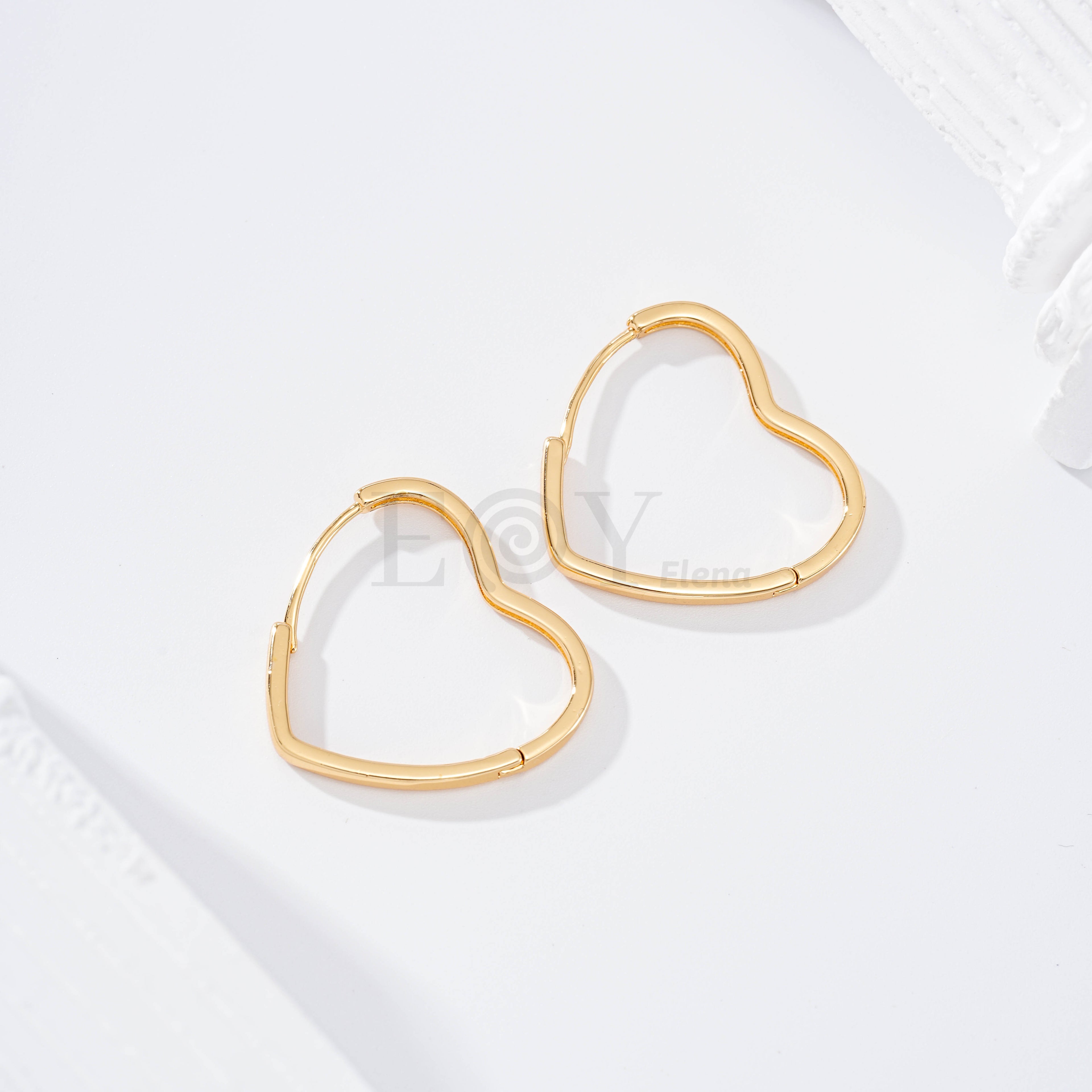 Aros corazón grandes goldfield