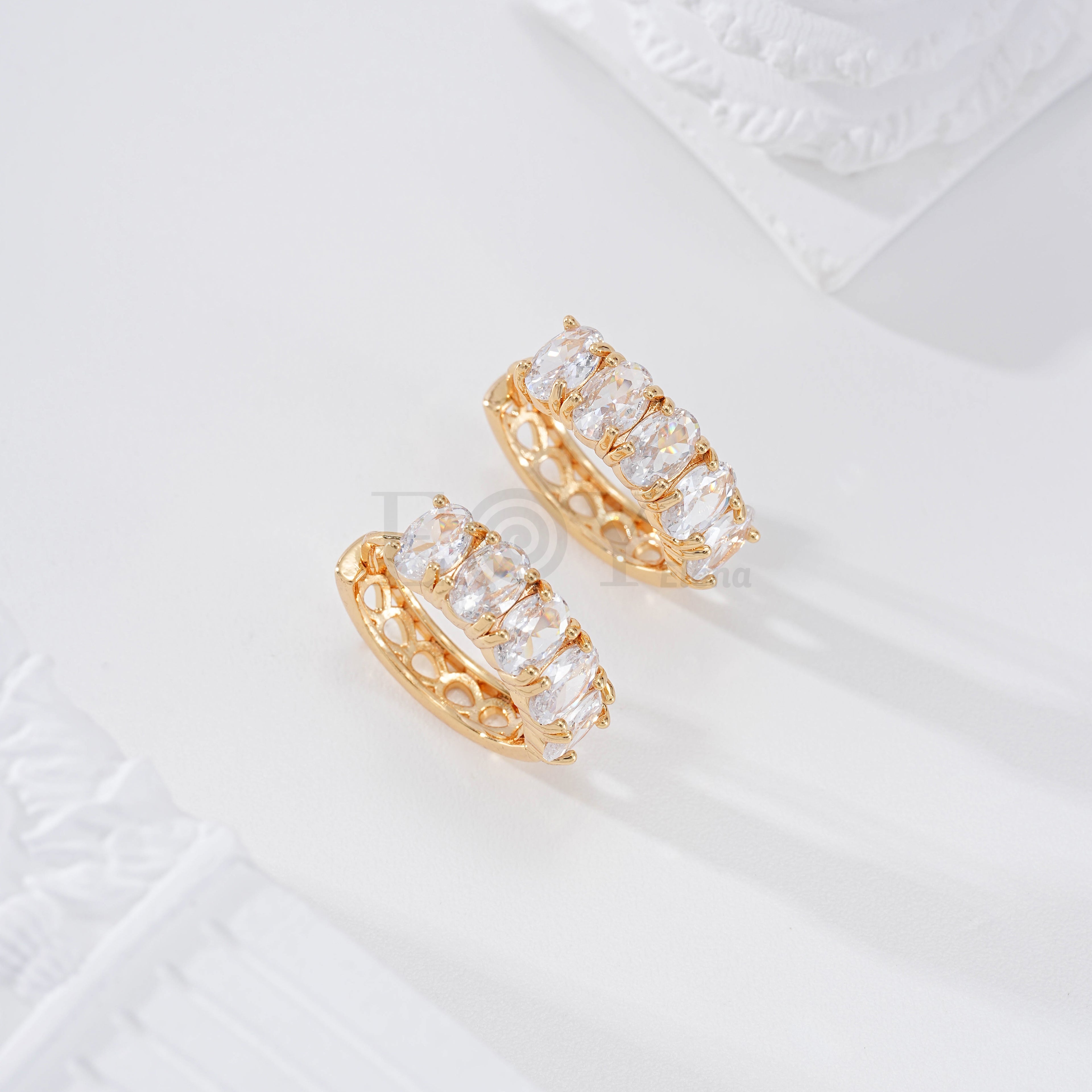 Aros con piedras goldfield