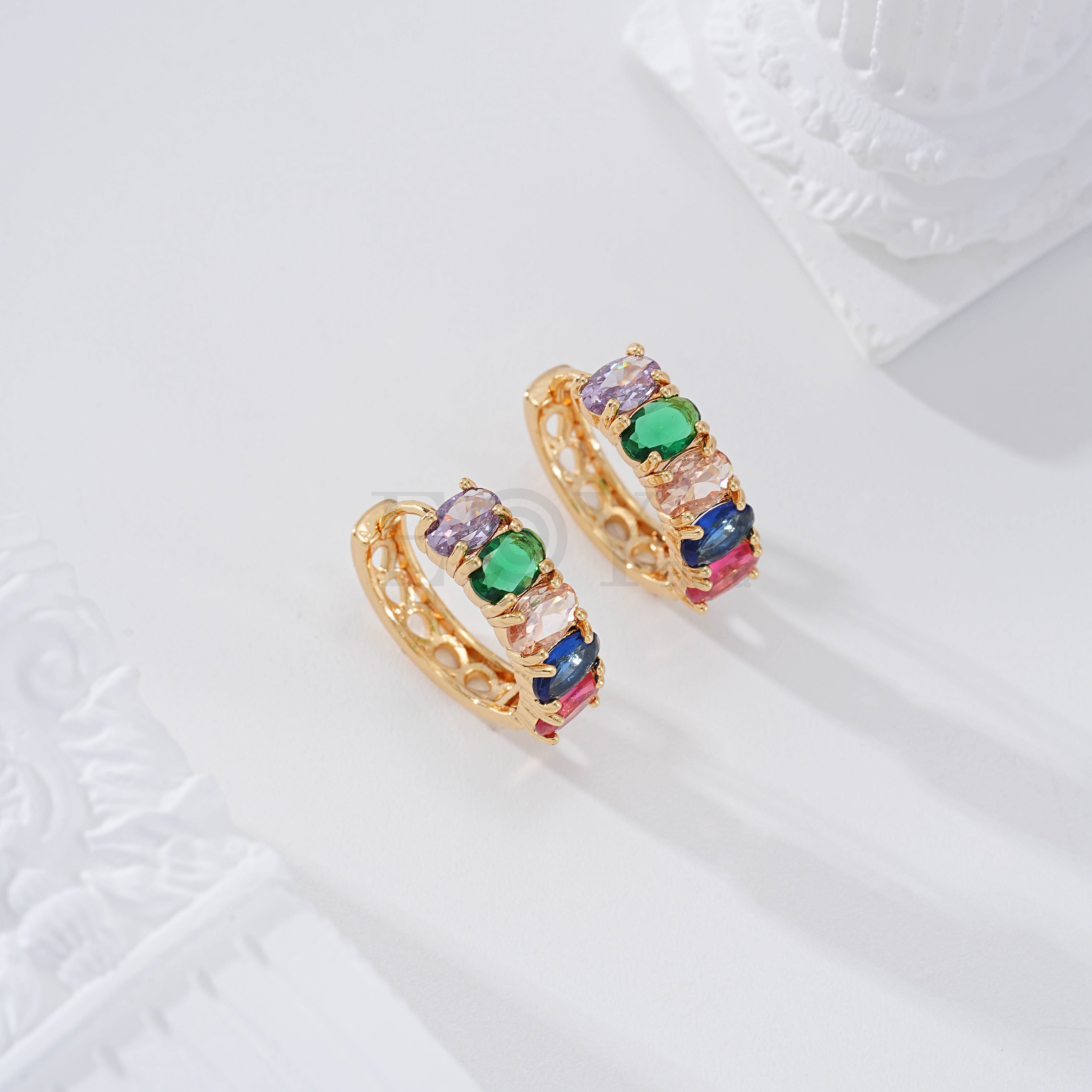 Aros con piedras goldfield