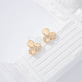 Pendientes flor circonitas goldfield
