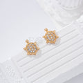 Pendientes tortuga circonitas goldfield