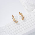 Pendientes hoja goldfield