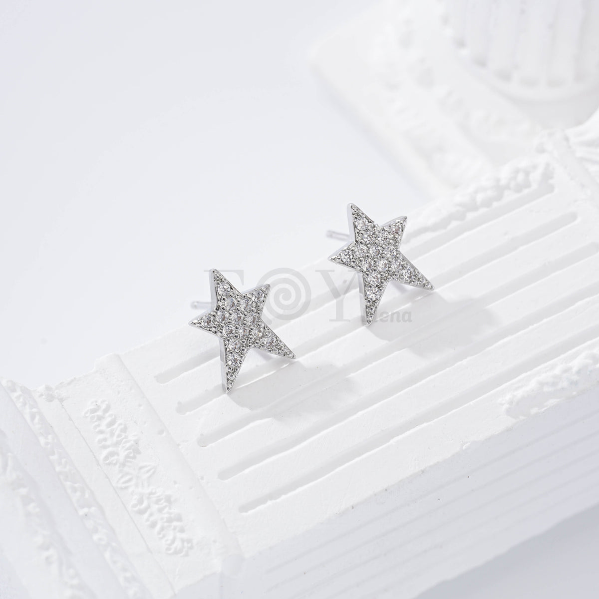 Pendientes estrella circonitas gold-filled
