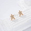 Pendientes estrella circonitas goldfield