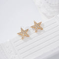 Pendientes estrella circonita goldfield