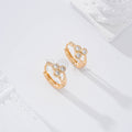 Aro con tres circonitas goldfield