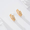 Aros con corazón y brillos goldfield