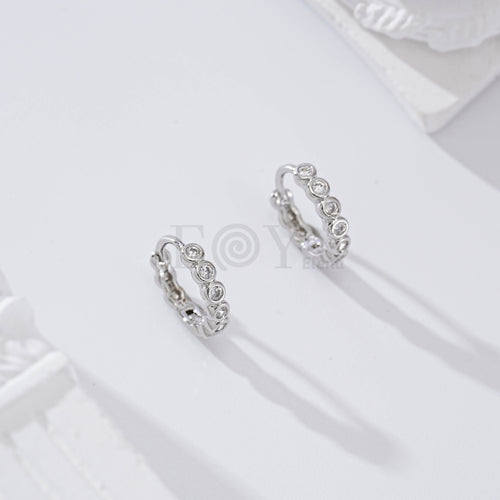 Aro circonitas redondas gold-filled