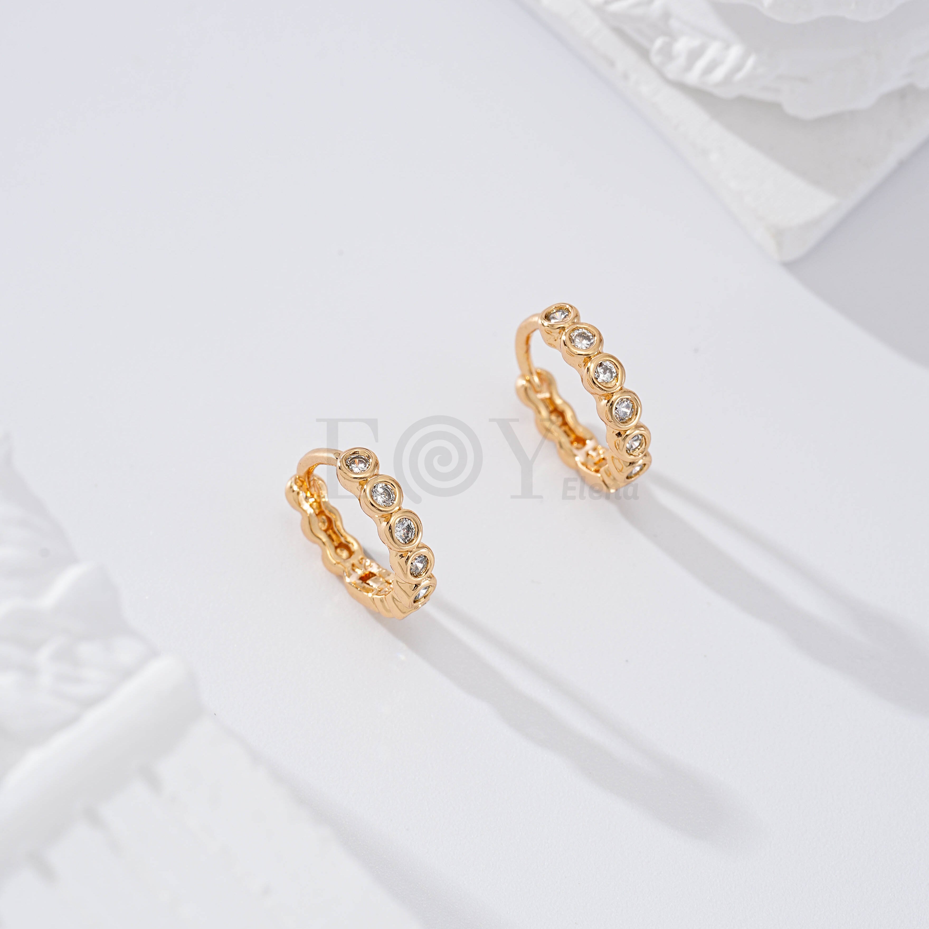 Aro circonitas redondas goldfield