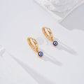 Pendientes de aro con ojo turco goldfield
