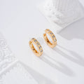 Aro con circonitas cuadradas goldfield