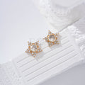 Pendiente estrella circonitas goldfield