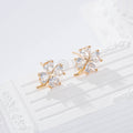 Pendientes trébol piedra goldfield