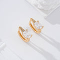 Aro con piedra cuadrada goldfield