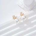 Pendientes flor y perla goldfield