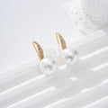 Pendientes con perla y circonitas goldfield
