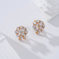 Pendientes bola circonitas cierre omega goldfield