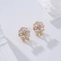 Pendientes flor cierre omega goldfield