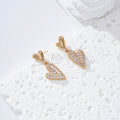 Pendientes doble corazón gold-filled
