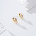 Aro con doble fila circonitas gold-filled