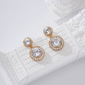 Pendientes doble circonita gold-filled