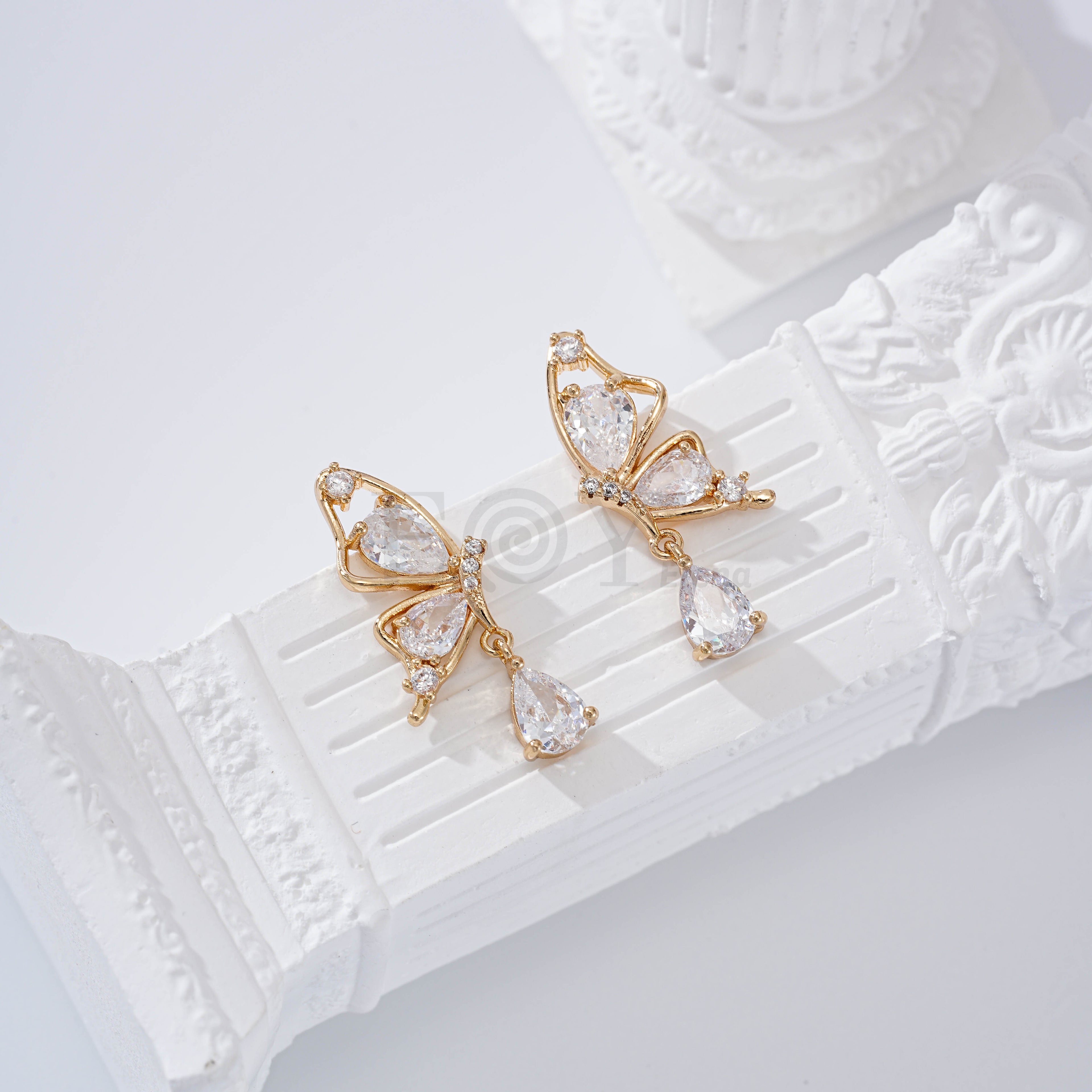 Pendientes mariposa gold-filled