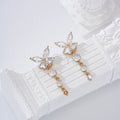 Pendientes mariposa con circonitas gold-filled