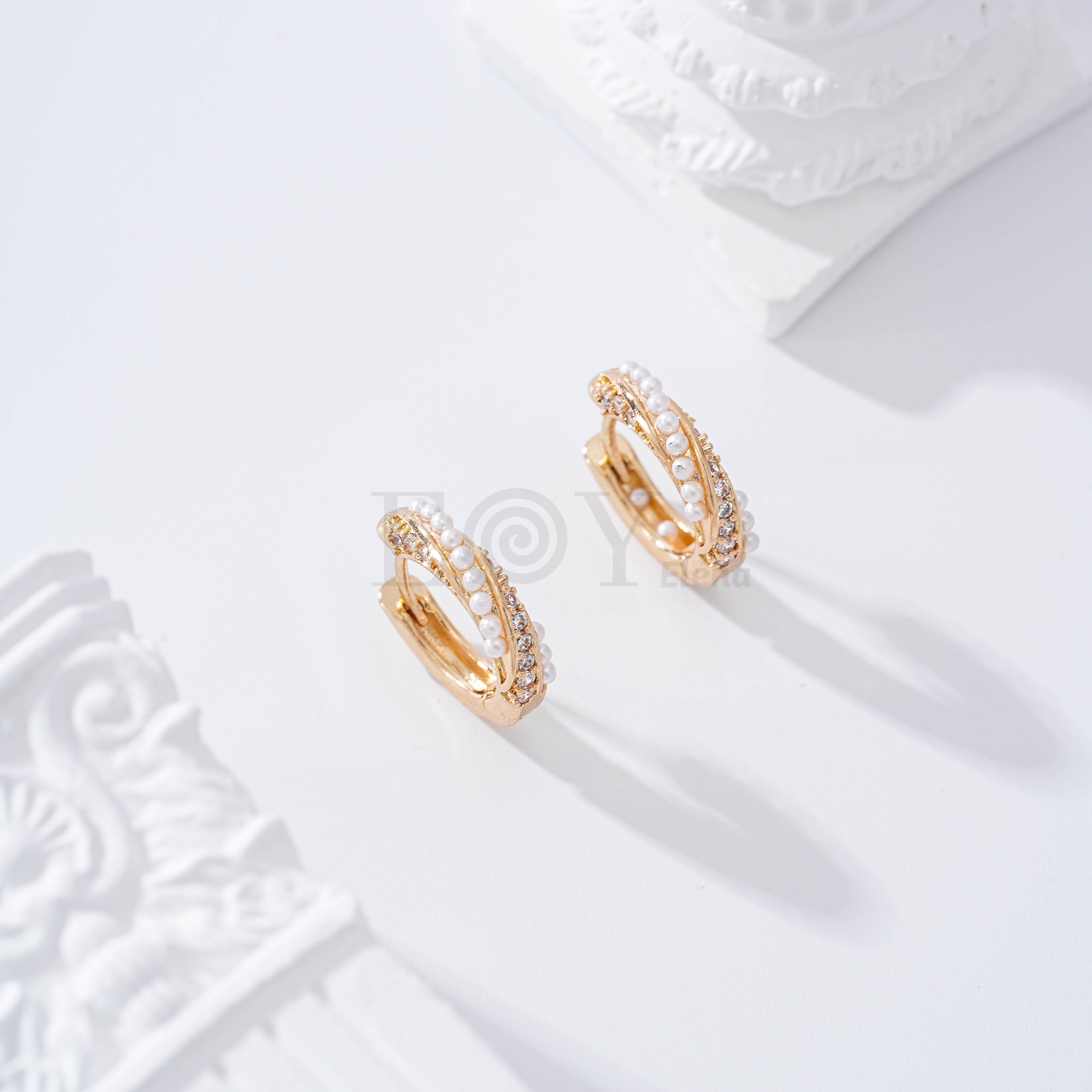 Aro con perlas gold-filled