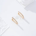 Aro alargado piedras gold-filled
