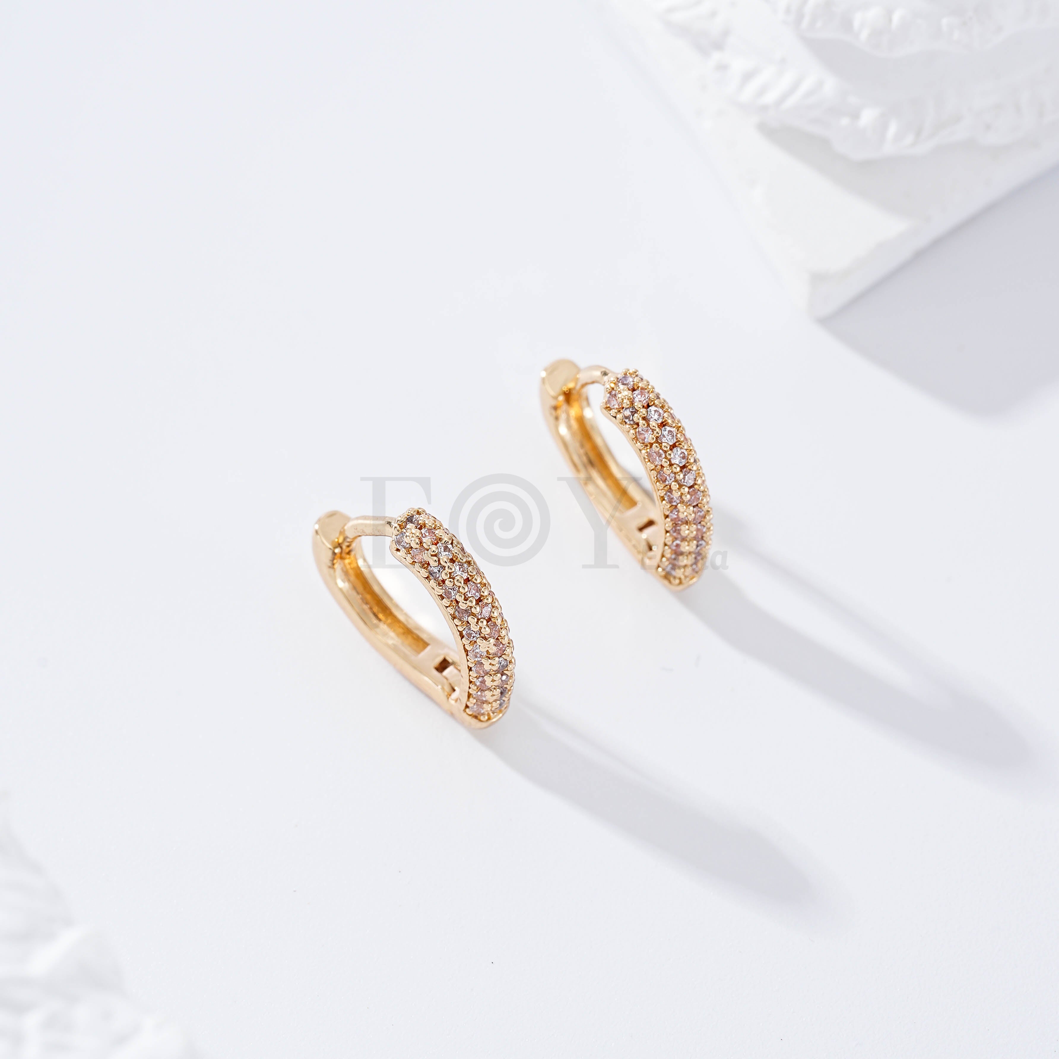 Aro forma con circonitas gold-filled