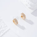 Aro grueso circonitas gold-filled