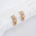 Pendientes con circonitas pinza gold-filled