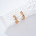 Pendientes con piedras pinza gold-filled