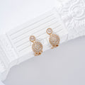 Pendientes doble chapa pinza gold-filled