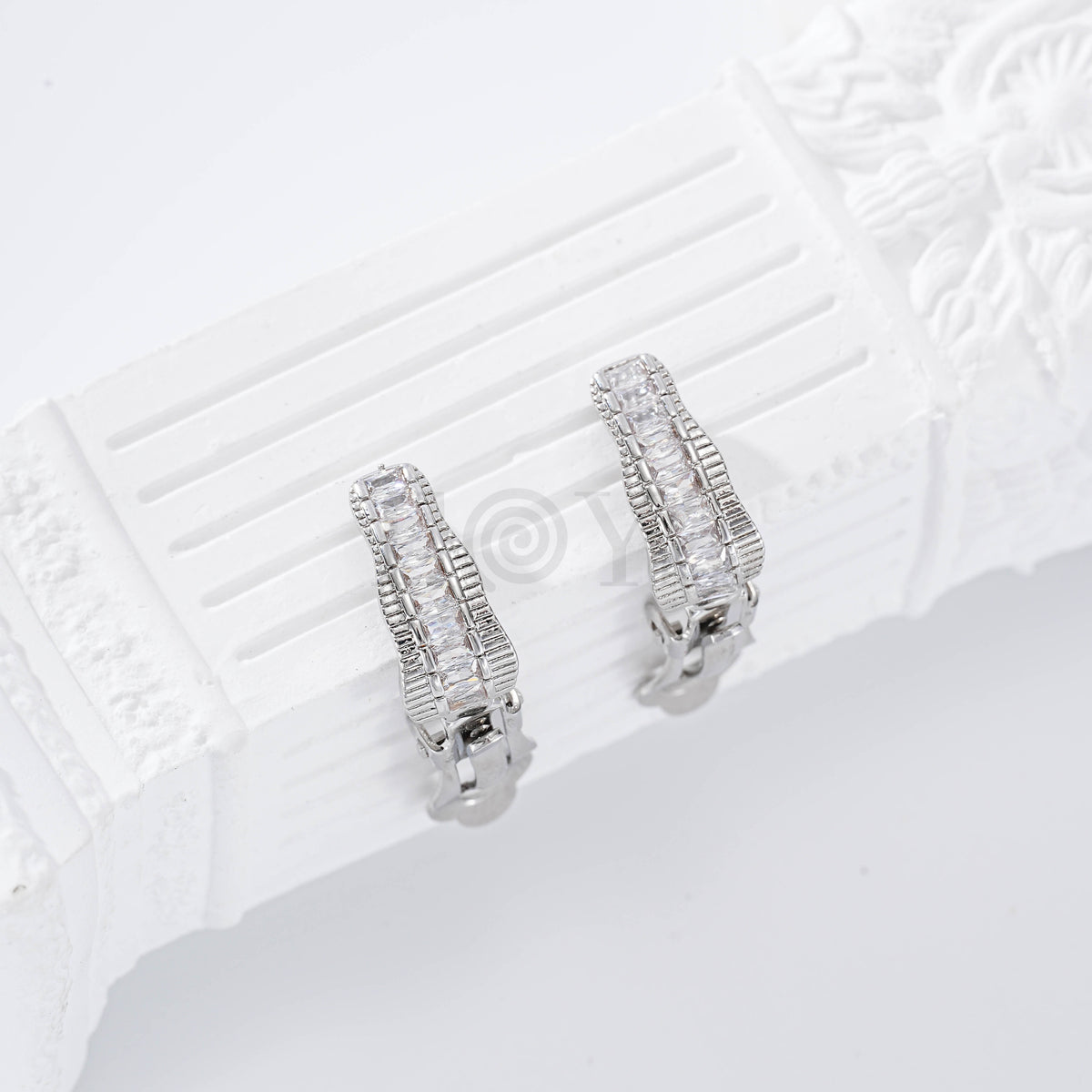 Pendientes piedras pinza gold-filled