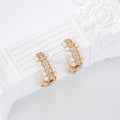 Pendientes piedras con perlas pinza gold-filled
