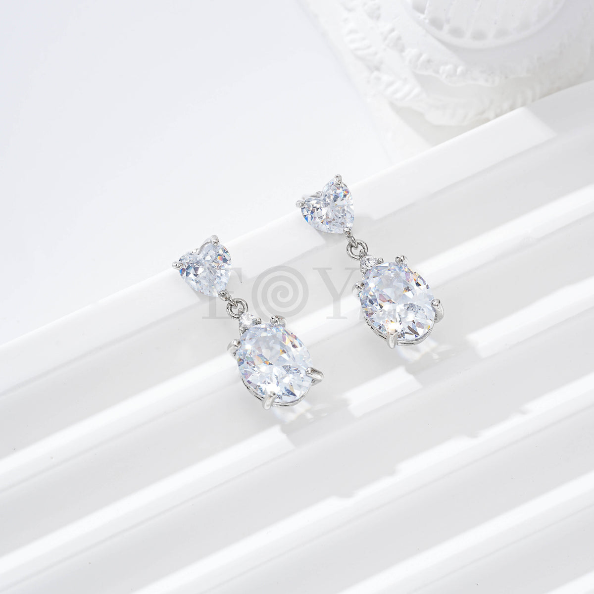 Pendientes doble circonita gold-filled