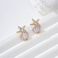 Pendientes estrella y piedra gold-filled