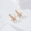Pendientes de aro con estrella perlas gold-filled