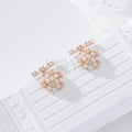 Gold-filled pearl earrings