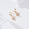 Pendientes de aro con bailarina gold-filled